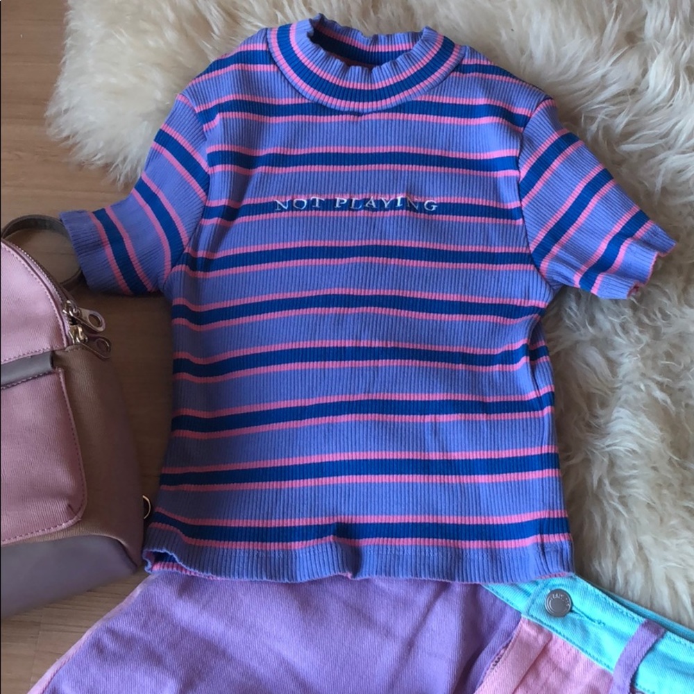 Lazy Oaf Not Playing Crop Top